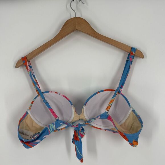 Blushing Brunette Coast On By High Waist Bottom / Underwire Top Bikini Set | XXL - Picture 9 of 9